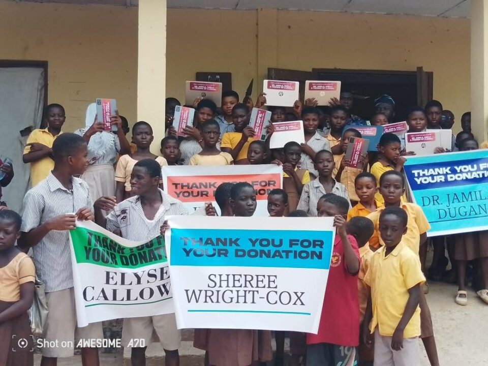 Kokoroko school receives GHS 100,000 support from Dr. Jamila Dugan and friends -