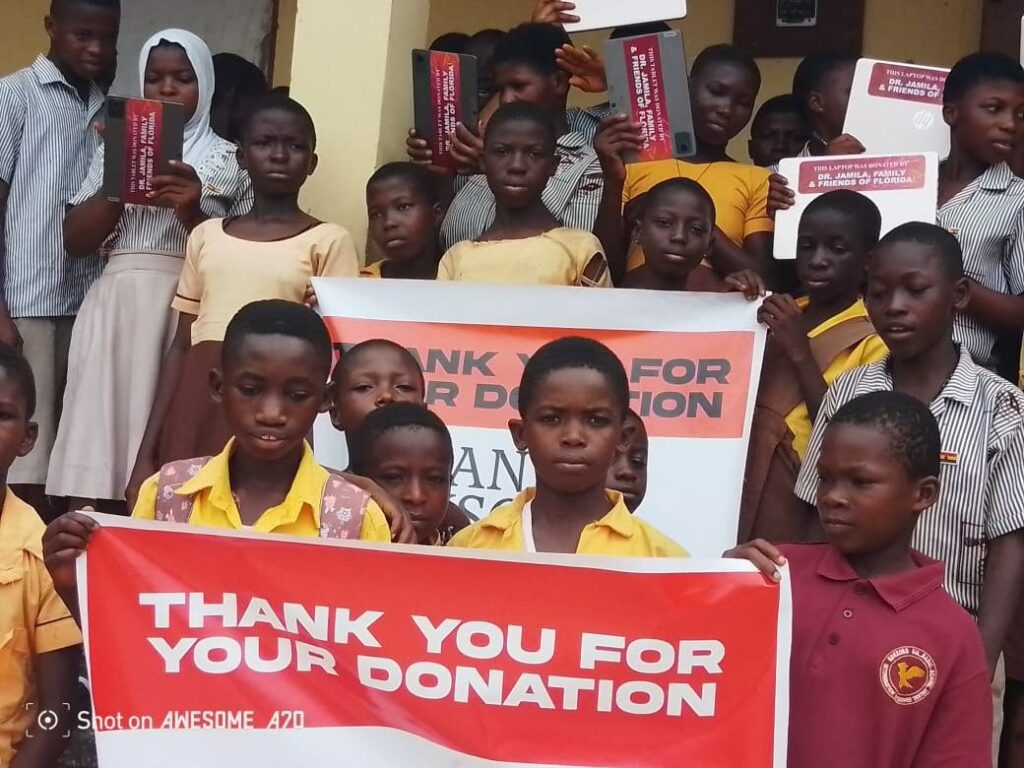 Kokoroko school receives GHS 100,000 support from Dr. Jamila Dugan and friends -