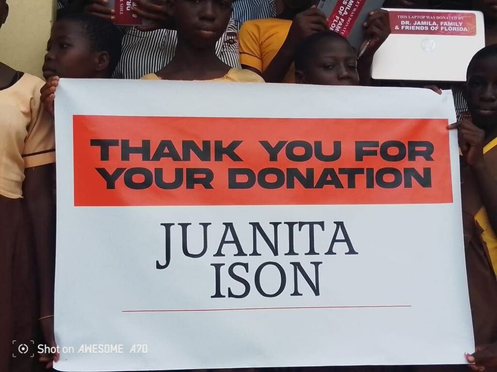 Kokoroko school receives GHS 100,000 support from Dr. Jamila Dugan and friends -