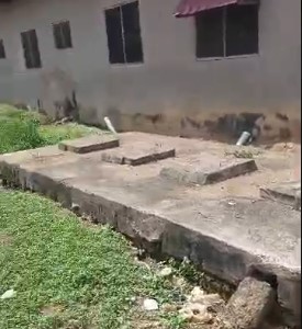 Beposo resident raises alarm over five-year septic tank overflow at police quarters - alarm